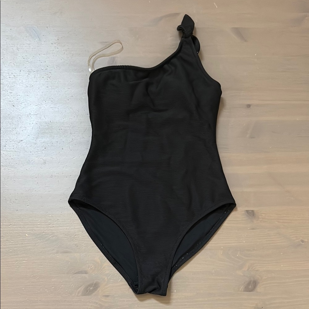 Old Navy Black One-Shoulder Swimsuit Size XS